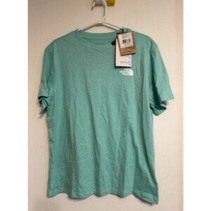 The North Face Womans T-shirt With Logo Size L Green/Light Teal NWT